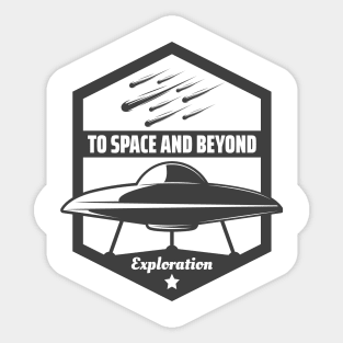 space exploration Sticker